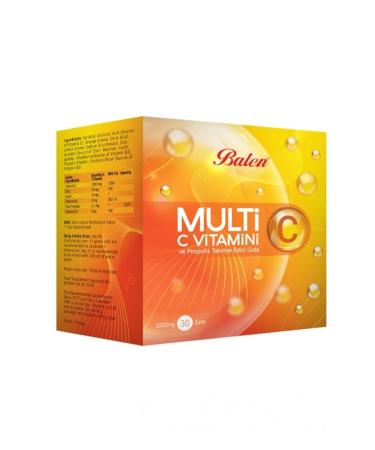 Balen Multi CC Vitamin and Propolis Sachet 3000mg*30 Pieces