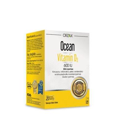 Ocean Orzax Vitamin D3 600 Pcs 20 ml