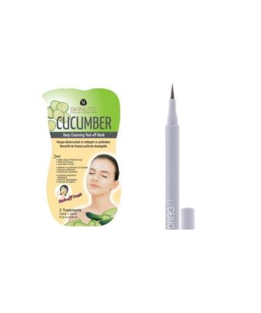 Skinlite Skinlite "cucumber" Deep Cleansing Peel-Off Mask Drag It Inkpen Felt Tip Eyeliner