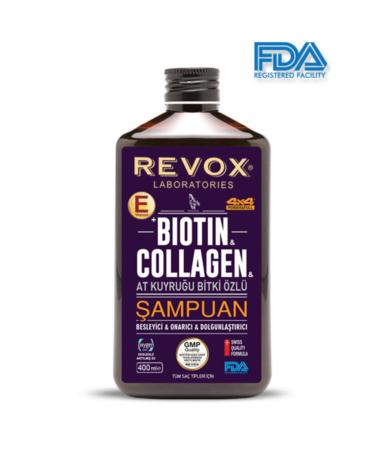 Revox Biotin & Collagen and Horsetail Plant Extract + Vitamin E Added Special Hair Care Shampoo 400 Ml