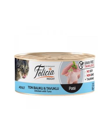 Felicia Pate/Puree Tuna & Chicken Cat Canned Food 85 gr X 24 Pieces