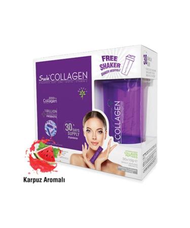 Water Collagen Food Supplement Watermelon Flavored 30 X 10 Gr - Powder Sachet