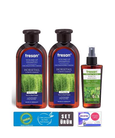 Tresan Horsetail Volumizing Care Shampoo 300 Ml 2pcs Revitalizing Hair Tonic 125 Ml