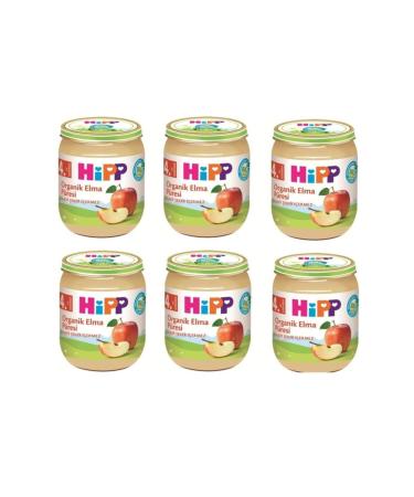 Hipp Organic Apple Puree Jar Food 125 gr X 6 Pieces