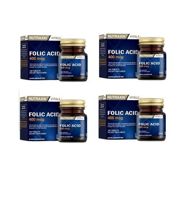 Nutraxin 400 Mcg Folic Acid x 4 Pieces