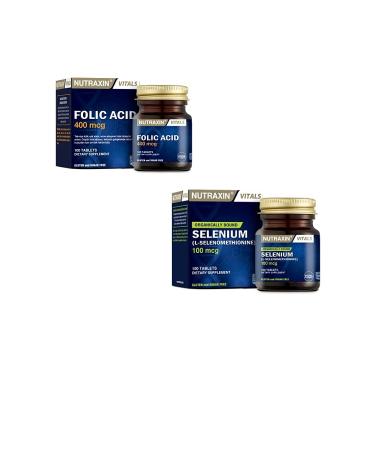 Nutraxin 400 Mcg Folic Acid Selenium in Selenomethionine Form 100 Mcg