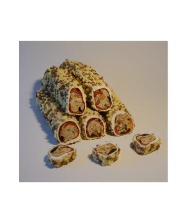 ekerci Caferzade Orange Flavored Almond Hazelnut Cream Sultan Sarma Turkish Delight 1 Kg