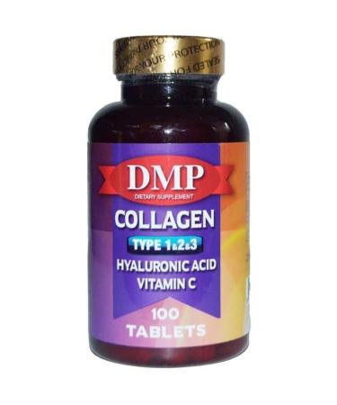 DMP Collagen (collagen) Type 1-2-3 Hyaluronic Acid Vitamin C 100 Tablets
