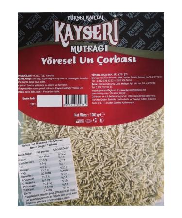 Y ksel Kartal Kayseri Cuisine Local Flour Soup 1000 Gr - Buy Online on GoSupps.com