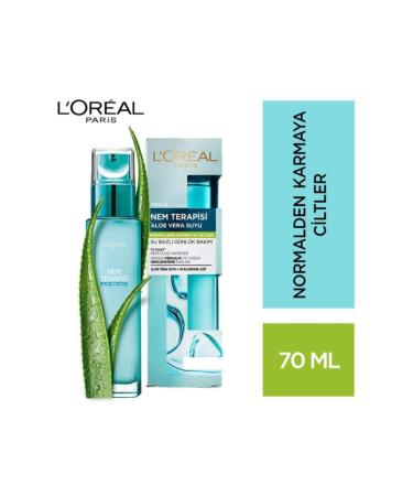 L'Oreal Paris L'Oreal Moisture Therapy Aloe Vera Juice Normal to Combination 70 Ml - Buy Online on GoSupps.com
