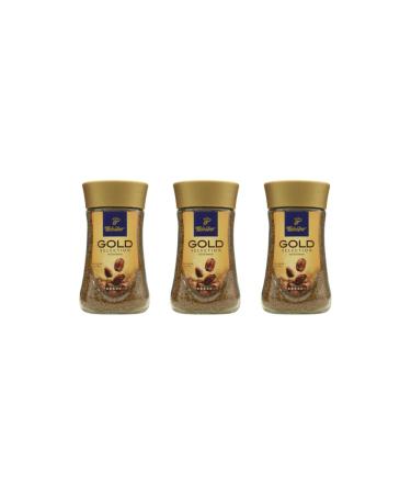 Tchibo Gold Selection Granulated Coffee Glass Jar 100 Gr Set of 3