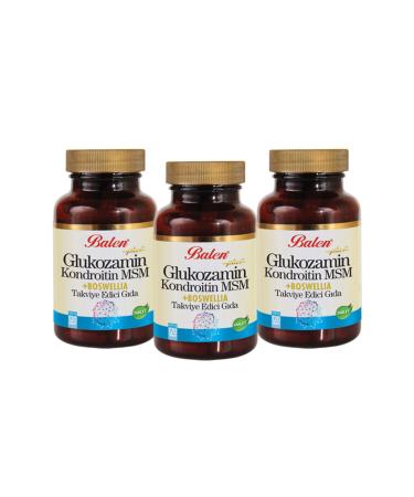 Balen Glu Kozamin Chondroitin Msm Boswellia 120 Tablets 1200 Mg X 3 Pieces