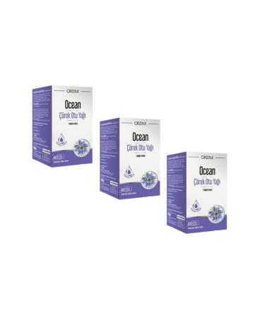 Ocean Black Cumin Oil 1000 Mg 60 Capsules 3 Pack