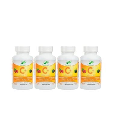 Yurdavit Vitamin C 1000 Mg Black Elderberry Rosehip Zinc Cordyceps Mushroom Citrus 4 Pieces 100 Tablets