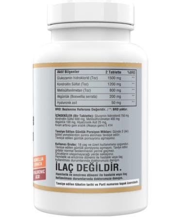 Ncs Glucosamine Chondroitin Msm Hyaluronic Acid Boswellia Serrata 180 Tablets - Buy Online on GoSupps.com