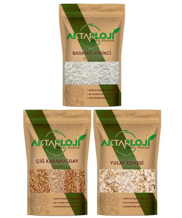 Aktarloji Advantageous Athlete Package 4 Basmati Rice 750 Gr + Buckwheat Grain 500 Gr + Oatmeal 1 Kg