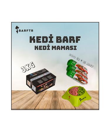 BARFTR - Cat Barf 3 Kg Cat Food (15 Packs - 200 Gr)