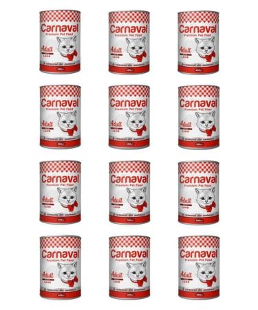 Carnaval Cat Lamb Meat Canned Cat Food 400 Gr X 12 Pieces