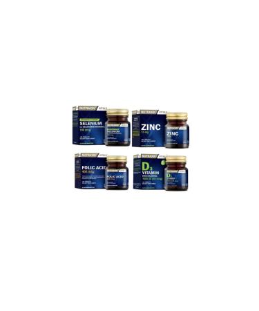 Nutraxin Folic Acid 100 T. + Selenium 100 T. + Vitamin D3 120 T. + Zinc Sulphate 100 T.