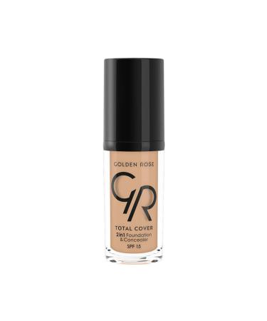 Golden Rose Total Cover 2 In 1 Foundation & Concealer 15 Warm Sand