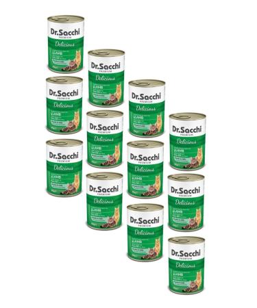 Dr. Sacchi Dr.sacchi Lamb Cat Canned Food 400 Gr (12 Pieces)
