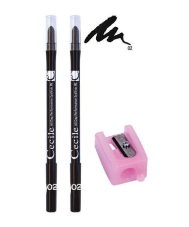 Cecile All Day 02-black Eyeliner Set 3