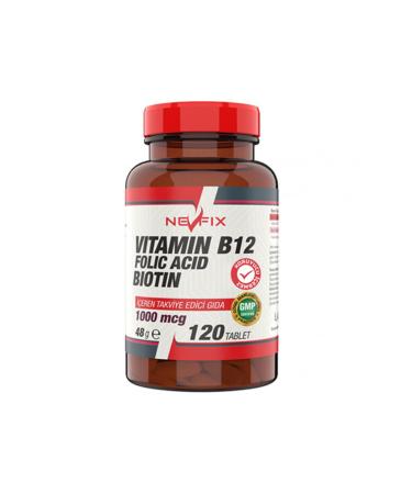 Nevfix Magnesium Oxide Magnesium 250 Mg 120 Tablets and Vitamin B12 1000 Mcg 120 Tablets - Buy Online on GoSupps.com