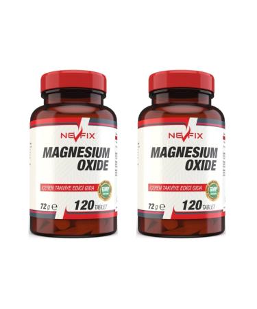 Nevfix Magnesium Oxide Magnesium 250 Mg 120 Tablets X 2 Boxes