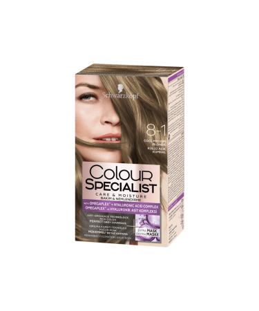 Schwarzkopf Color Specialist Hair Dye 8-1 Ash Light Blonde - Buy Online on GoSupps.com