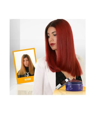 GK HAIR Global Keratin Red Red Bombshell Red Hair Color and Care Mask 200ml - Buy Online on GoSupps.com