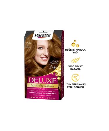 Palette Deluxe Hair Dye 7-554 Golden Caramel - Buy Online on GoSupps.com