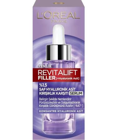 L'Oreal Paris Hyaluronic Acid Anti-Wrinkle Plumping Serum - Revitalift Filler 1.5% Pure 30 ml