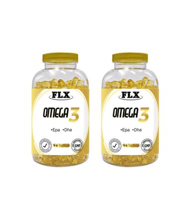 FLX Omega 3 Fish Oil 1000 Mg 90 Softgel 2 Boxes