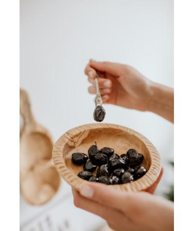 Foze Stone Press Natural Oily Black Olives in Brine 300 gr - Buy Online on GoSupps.com