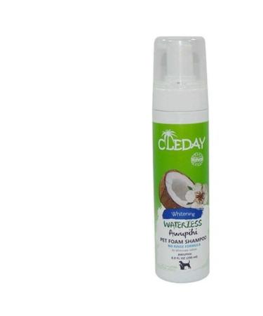 CLEDAY Whitening No Rinse Foam Cat Dog Shampoo 200ml