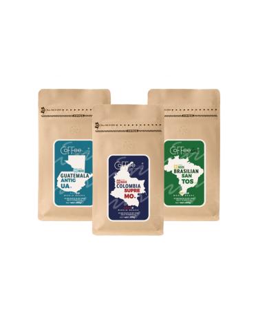 Coffeein Local Filter Coffee Set (colombia-guatemala-brasilian) 250grx3