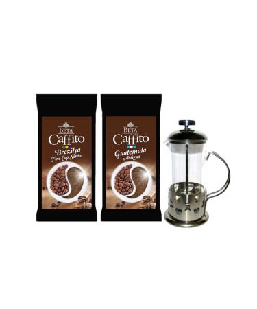 Beta Tea Filter Coffee Package (Brazil Fine Cup Santos - Guatemala Antigua - French Press 350 Ml)