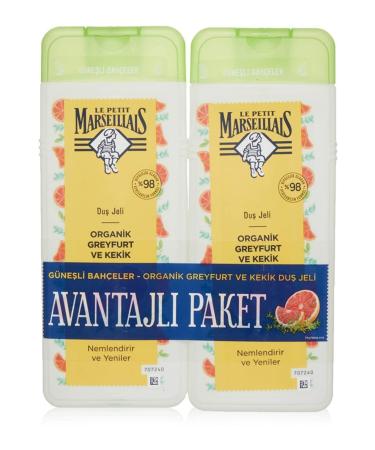 Le Petit Marseillais Organic Grapefruit And Thyme 400 Mlx2 Shower Gel 1 Pack (1 X 800 Ml)