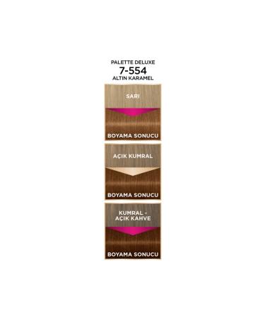 Palette Deluxe Hair Dye 7-554 Golden Caramel - Buy Online on GoSupps.com
