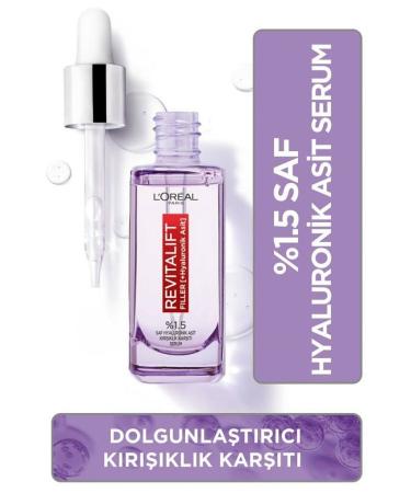L'Oreal Paris Hyaluronic Acid Anti-Wrinkle Plumping Serum - Revitalift Filler 1.5% Pure 30 ml - Buy Online on GoSupps.com