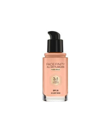 Max Factor Facefinity 3in1 Foundation No:32 Light Beige