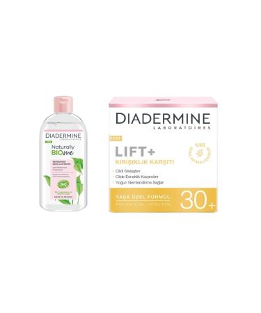 Diadermine (+30) Anti-Wrinkle Care Cream 50 ml and Make-up Remover Water 400 ml