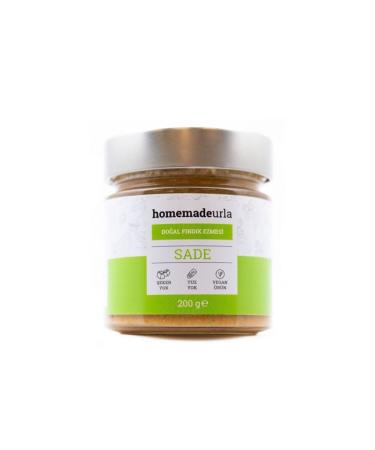 HOMEMADEURLA 200 G Natural Sugar-Free Plain Hazelnut Paste