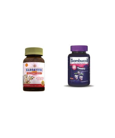 Sambucol Plus Kids Yummies 60 Chewable Tablets Solgar Kangavites Multivitamin Mineral 60 Chewable Tablets