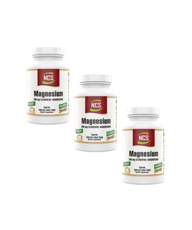 Ncs Magnesium 200 Mg Malate Taurate Glycinate 90 Tablets 3 Boxes