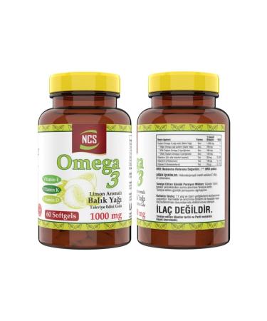 Ncs Omega 3 Fish Oil Lemon Flavored Vitamin D3-k2 120 Tablets - Buy Online on GoSupps.com