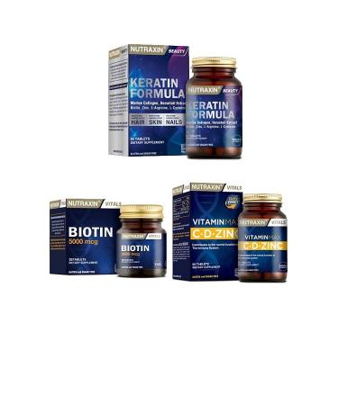 Nutraxin Keratin + Biotin + Vitamin Max for Hair and Nails
