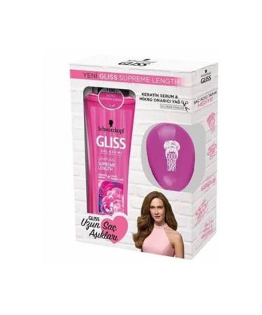 Gliss Schwarzkopf Shampoo 550 ml + Hair Opening Comb