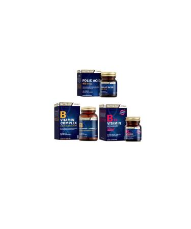 Nutraxin Folic Acid 400 Mcg + B Vitamin Complex 60 T.+ B12 60 Sublingual Tablets