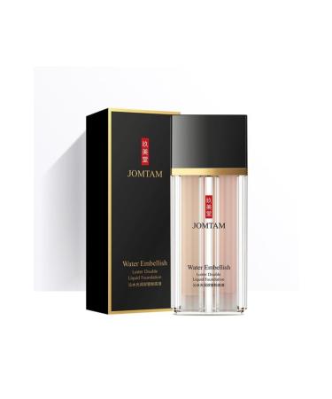 Jomtam Single Bottle Two Tubes Natural Color Illuminating Makeup Base + Liquid Foundation 17.5 + 17.5 gr